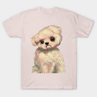 Cute Maltipoo Puppy Fluffy Maltese Poodle T-Shirt